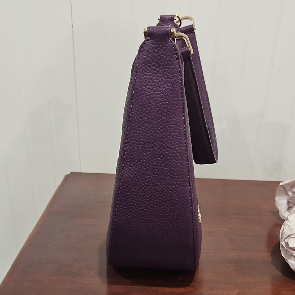 Kate Spade Janie Purple Leather Shoulder Bag - Picture 9 of 10